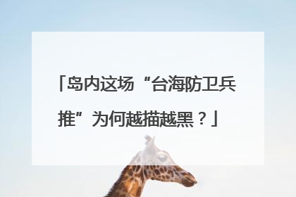 岛内这场“台海防卫兵推”为何越描越黑？