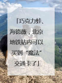 巧克力蛙、海德薇，北京地铁站内可以买到“魔法”交通卡了
