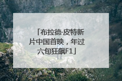 布拉德·皮特新片中国首映，年过六旬狂飙F1