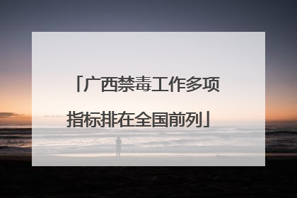 广西禁毒工作多项指标排在全国前列