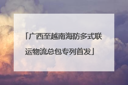 广西至越南海防多式联运物流总包专列首发