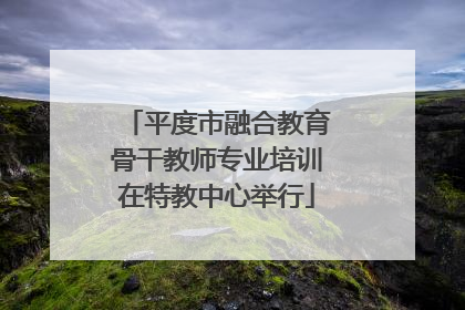平度市融合教育骨干教师专业培训在特教中心举行