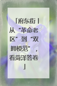 府东街丨从“革命老区”到“双拥模范”，看菏泽答卷