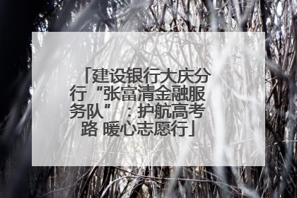 建设银行大庆分行“张富清金融服务队”：护航高考路 暖心志愿行