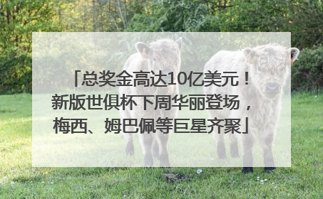 总奖金高达10亿美元！新版世俱杯下周华丽登场，梅西、姆巴佩等巨星齐聚