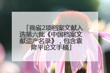 我省2项档案文献入选第六批《中国档案文献遗产名录》，包含袁隆平论文手稿