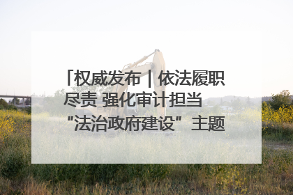 权威发布｜依法履职尽责 强化审计担当 “法治政府建设”主题系列新闻发布会市审计局专场召开