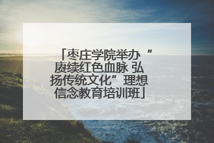 枣庄学院举办“赓续红色血脉 弘扬传统文化”理想信念教育培训班