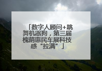 数字人顾问+跳舞机器狗，第三届槐荫惠民车展科技感“拉满”