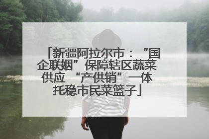 新疆阿拉尔市：“国企联姻”保障辖区蔬菜供应 “产供销”一体托稳市民菜篮子