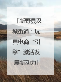 新野县汉城街道：玩具电商“引擎”激活发展新动力