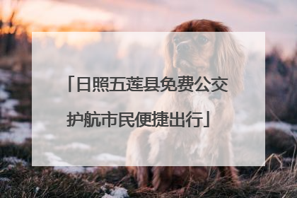日照五莲县免费公交护航市民便捷出行