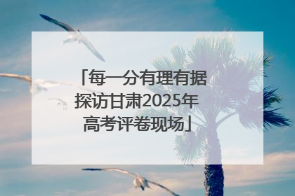 每一分有理有据 探访甘肃2025年高考评卷现场