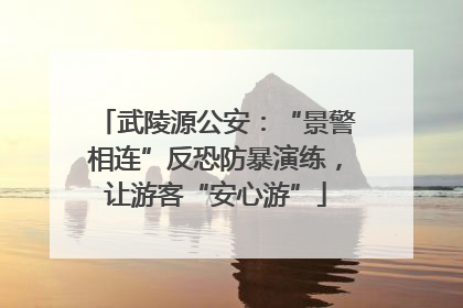 武陵源公安：“景警相连”反恐防暴演练，让游客“安心游”
