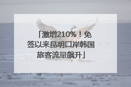 激增210%！免签以来昆明口岸韩国旅客流量飙升