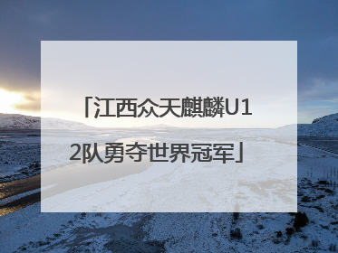 江西众天麒麟U12队勇夺世界冠军