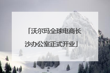 沃尔玛全球电商长沙办公室正式开业