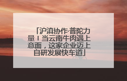 沪滇协作·普陀力量〡当云南牛肉遇上意面，这家企业迈上自研发展快车道