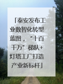泰安发布工业数智化转型蓝图，“十百千万”梯队+灯塔工厂打造产业新标杆