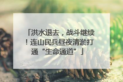 洪水退去，战斗继续！连山民兵昼夜清淤打通“生命通道”