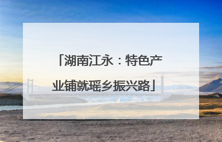 湖南江永：特色产业铺就瑶乡振兴路