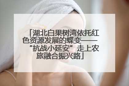 湖北白果树湾依托红色资源发展的蝶变——“抗战小延安”走上农旅融合振兴路