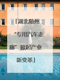 湖北随州：“专用汽车走廊”掀起产业新变革