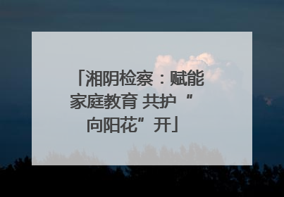 湘阴检察：赋能家庭教育 共护“向阳花”开