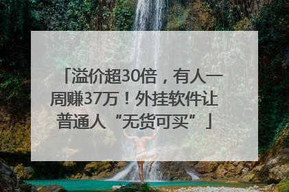 溢价超30倍，有人一周赚37万！外挂软件让普通人“无货可买”