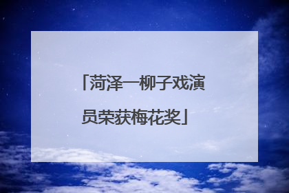 菏泽一柳子戏演员荣获梅花奖