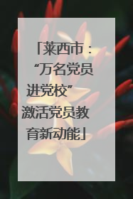 莱西市：“万名党员进党校” 激活党员教育新动能
