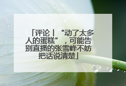 评论丨“动了太多人的蛋糕”，可能告别直播的张雪峰不妨把话说清楚