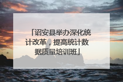 诏安县举办深化统计改革，提高统计数据质量培训班