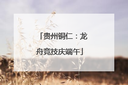 贵州铜仁：龙舟竞技庆端午