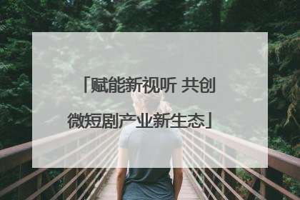赋能新视听 共创微短剧产业新生态