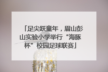 足尖跃童年，眉山彭山实验小学举行“海豚杯”校园足球联赛