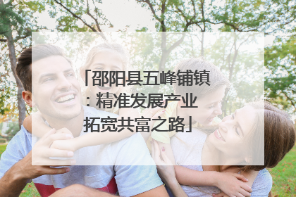 邵阳县五峰铺镇：精准发展产业 拓宽共富之路