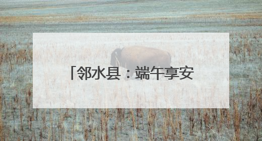 邻水县：端午享安康 无毒幸福长