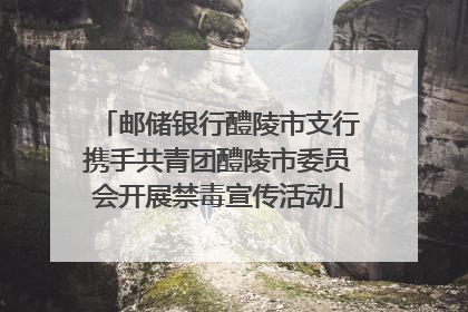 邮储银行醴陵市支行携手共青团醴陵市委员会开展禁毒宣传活动