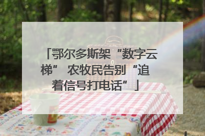 鄂尔多斯架“数字云梯” 农牧民告别“追着信号打电话”