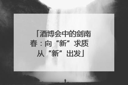 酒博会中的剑南春：向“新”求质 从“新”出发