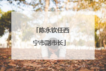 陈永钦任西宁市副市长