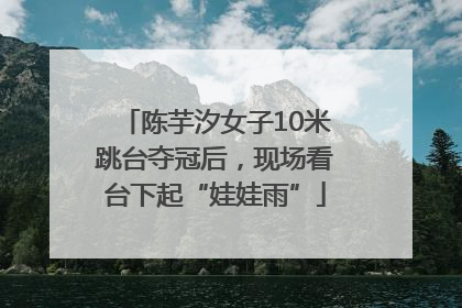陈芋汐女子10米跳台夺冠后，现场看台下起“娃娃雨”