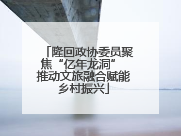 隆回政协委员聚焦“亿年龙洞” 推动文旅融合赋能乡村振兴
