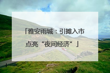 雅安雨城：引摊入市 点亮“夜间经济”