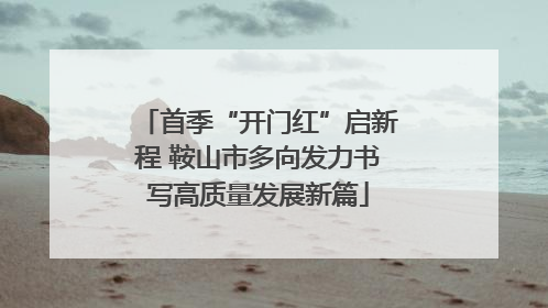 首季“开门红”启新程 鞍山市多向发力书写高质量发展新篇