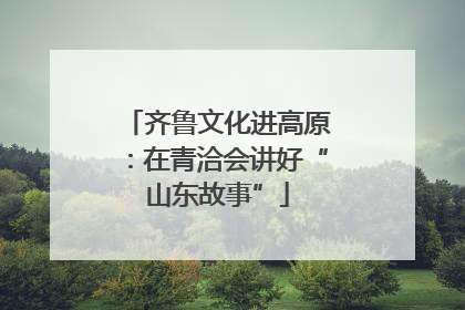 齐鲁文化进高原：在青洽会讲好“山东故事”