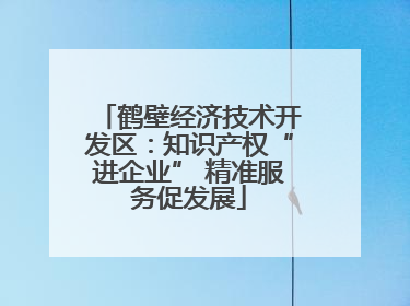 鹤壁经济技术开发区：知识产权“进企业” 精准服务促发展