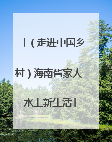 （走进中国乡村）海南疍家人 水上新生活