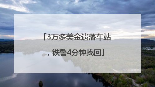 3万多美金遗落车站，铁警4分钟找回